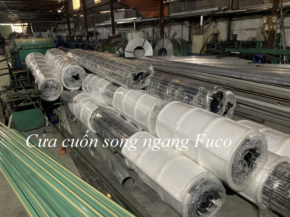 Cửa cuốn song ngang INOX ống tròn phi 19, cửa cuốn song ngang giá rẻ