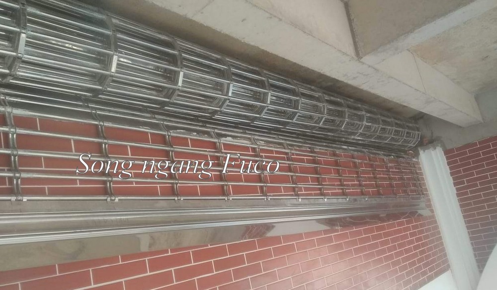 cua cuon song ngang, cửa cuốn song ngang, cửa cuốn lưới song ngang inox