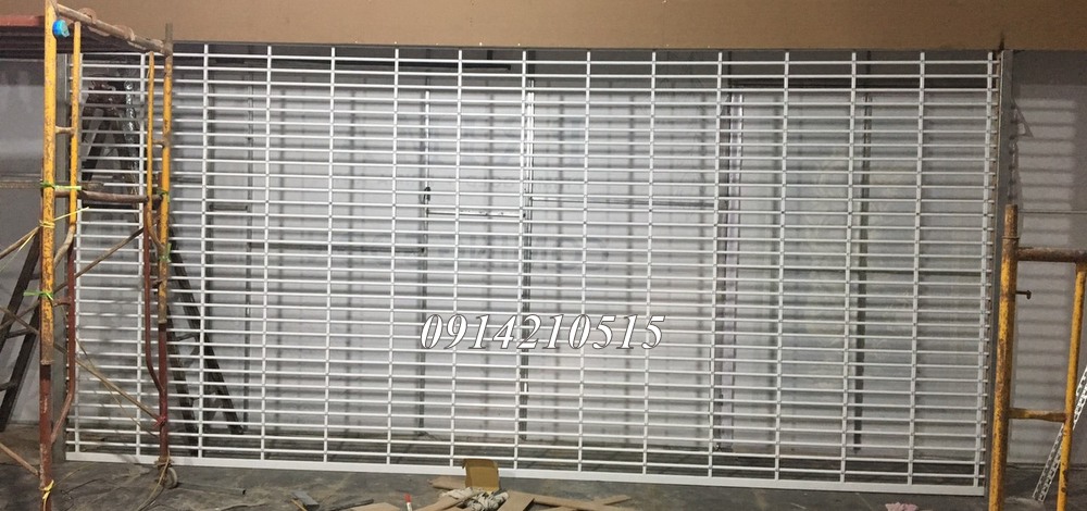 Cửa sắt song ngang, cửa cuốn song ngang sơn tĩnh điện