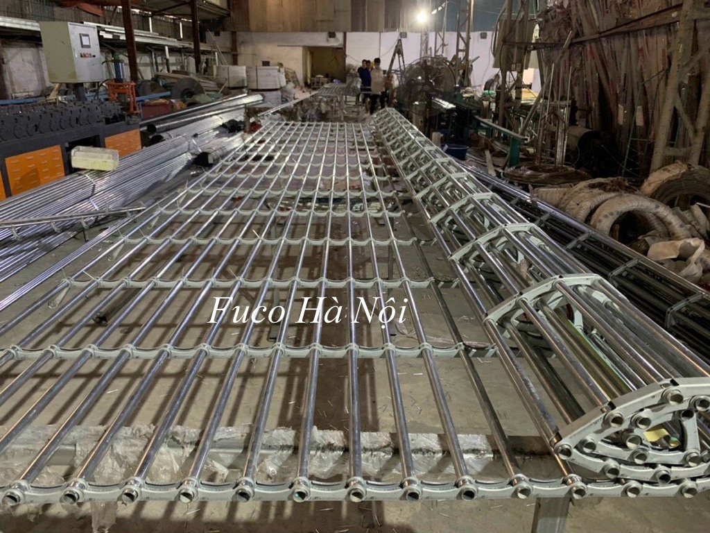 Cửa cuốn song ngang sơn tĩnh điện, cửa cuốn trượt ngang