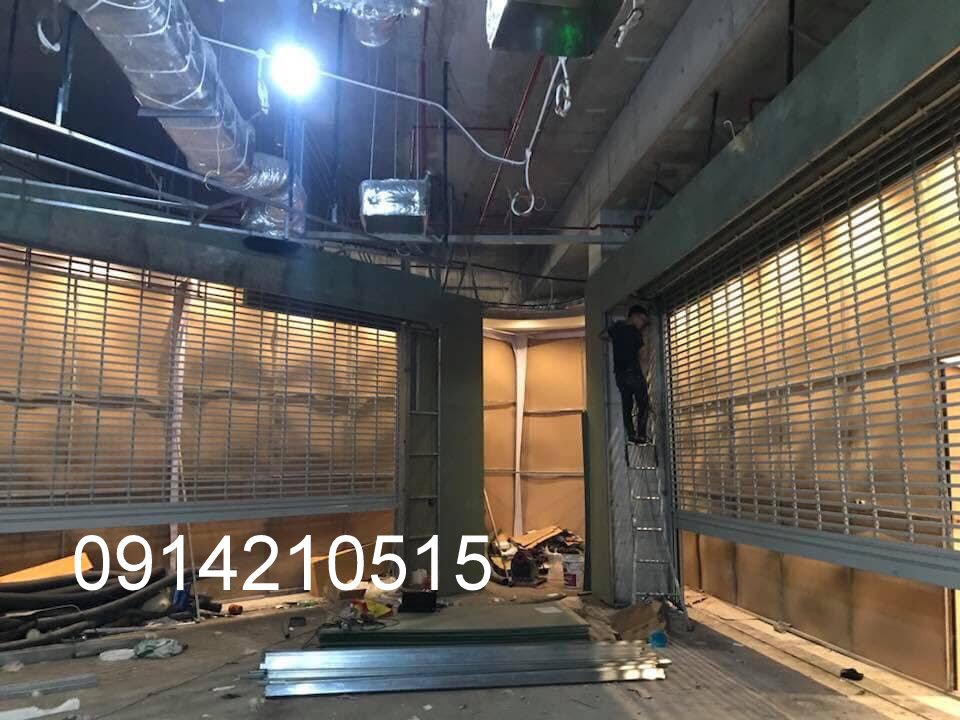 Cửa sắt song ngang, cửa cuốn song ngang sơn tĩnh điện