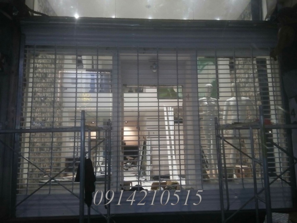 Cửa Cuốn Song Tròn Sơn Tĩnh Điện