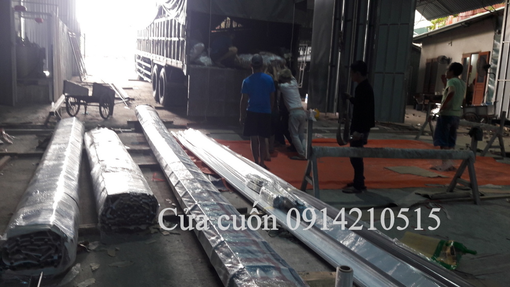 Cửa cuốn song ngang sơn tĩnh điện, cửa cuốn song ngang ống tròn phì 19, cửa cuốn song ngang hộp vuông 20x20, các loại cửa cuốn song ngang