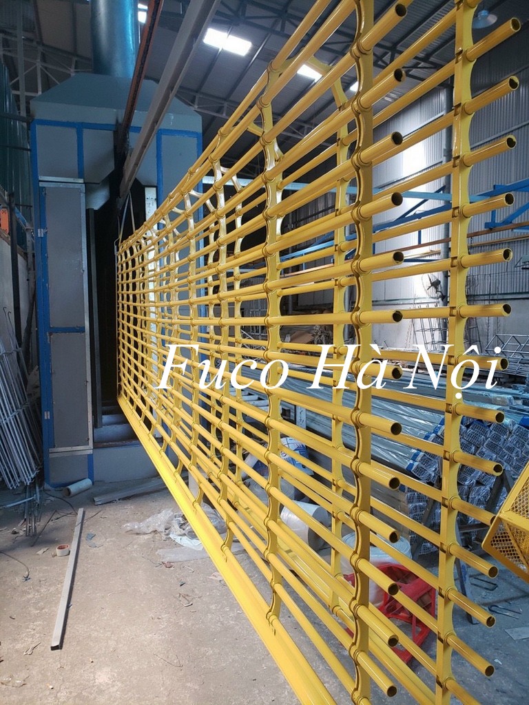Cửa cuốn song ngang sơn tĩnh điện, cửa cuốn song ngang ống tròn phì 19
