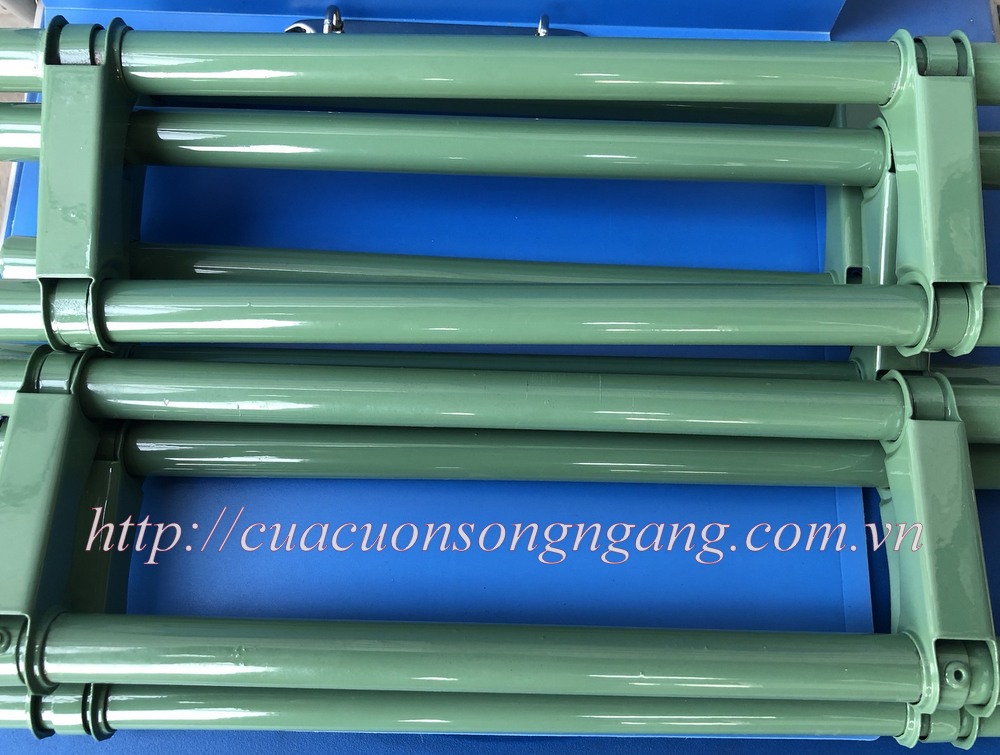 Cửa cuốn song ngang sơn tĩnh điện, cửa cuốn trượt ngang