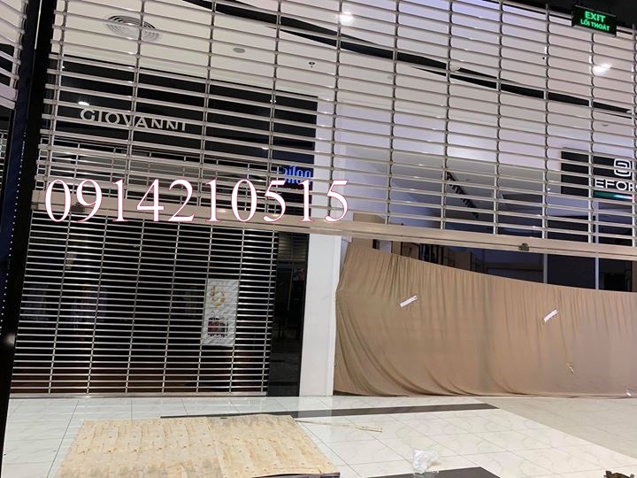 Cửa cuốn song ngang sơn tĩnh điện