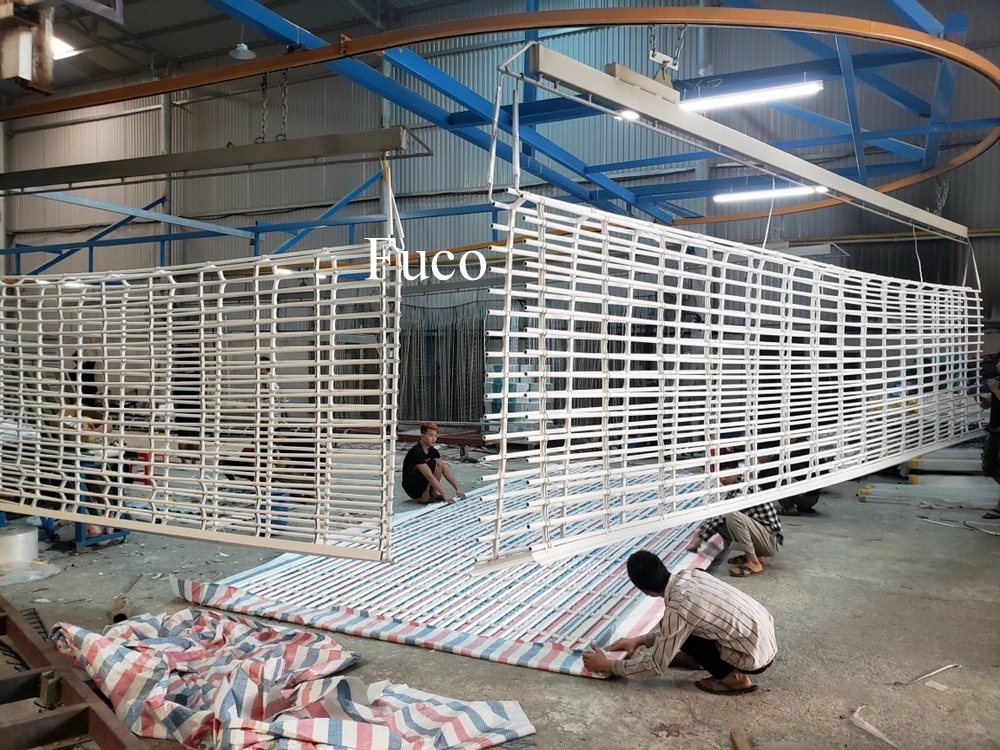 Cửa cuốn song ngang sơn tĩnh điện, cửa cuốn song ngang ống tròn phì 19, cửa cuốn song ngang hộp vuông 20x20, các loại cửa cuốn song ngang