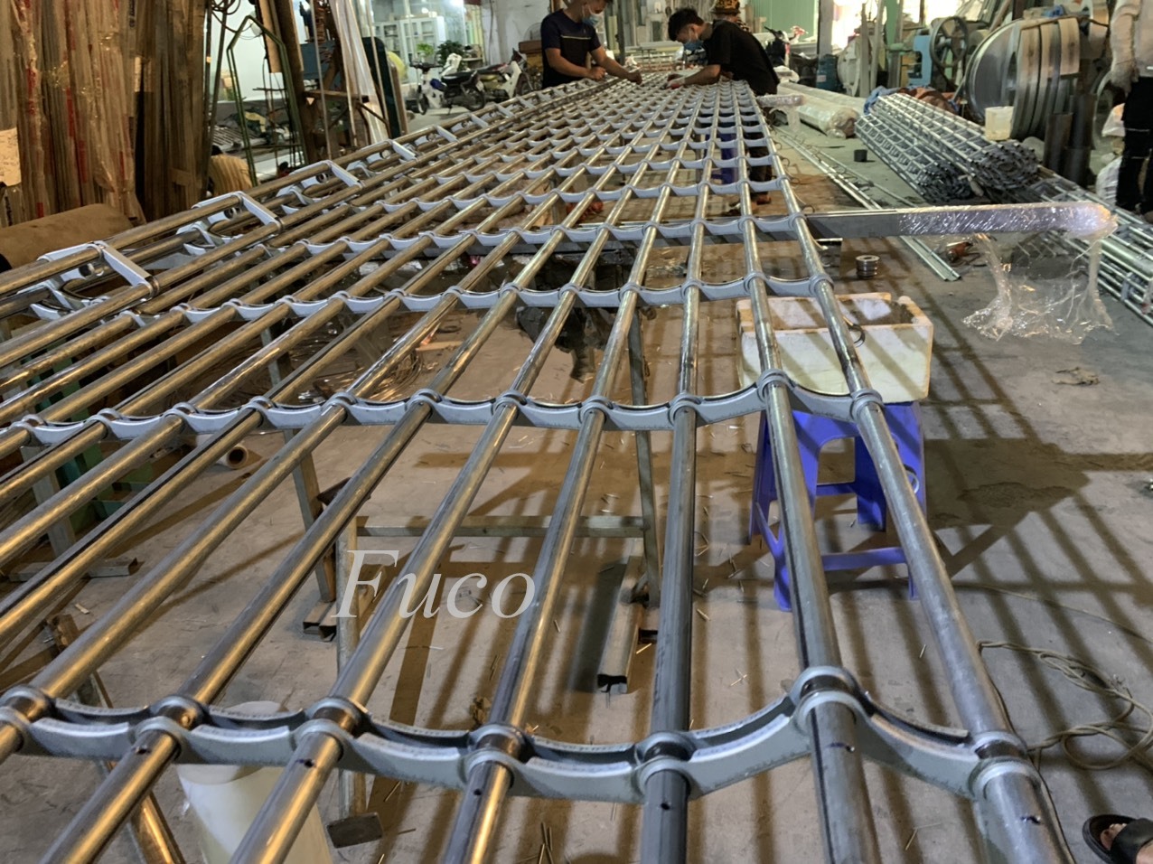  Cửa cuốn song ngang sơn tĩnh điện, cửa cuốn trượt ngang