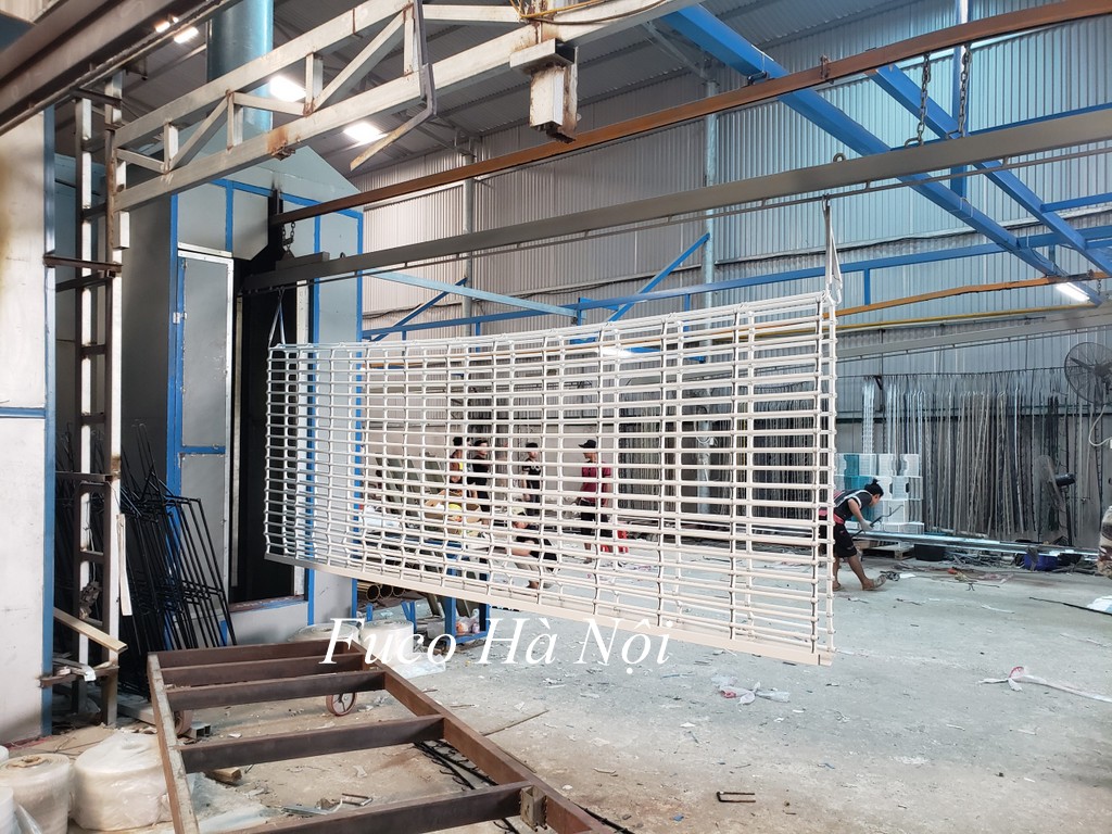 CỬA CUỐN SONG NGANG THÉP SƠN TĨNH ĐIỆN