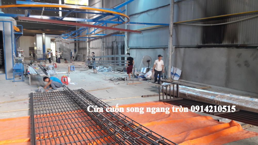 cửa cuốn song ngang sơn tĩnh điện aeon mall