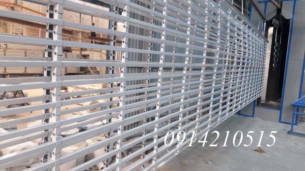 Cửa cuốn song ngang sơn tĩnh điện, cửa cuốn song ngang ống tròn phì 19, cửa cuốn song ngang hộp vuông 20x20, các loại cửa cuốn song ngang có báo giá