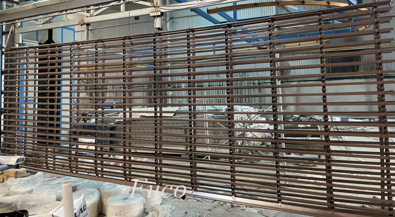 Cửa cuốn song ngang sơn tĩnh điện, cửa cuốn song ngang