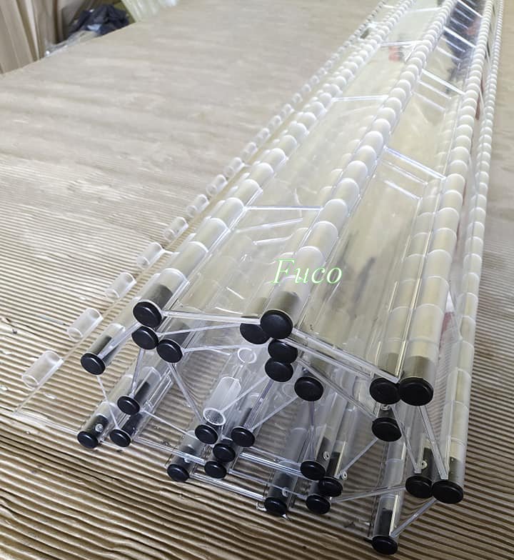 cửa cuốn trong suốt ống inox