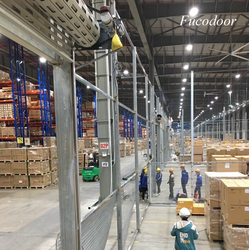 Cửa cuốn siêu trường thép đột lỗ thoáng