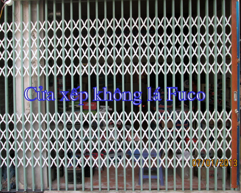 Cửa xếp Đài Loan giá rẻ, Cửa xếp Đài Loan không lá chắn, chéo đặc