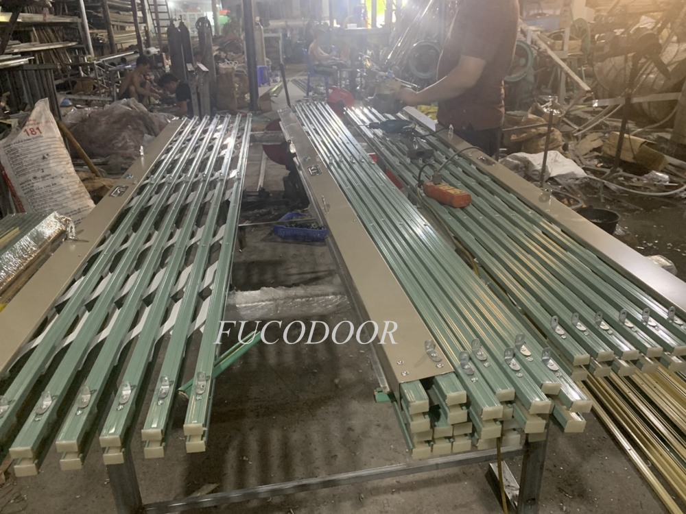 Cách làm cửa xếp  u đúc, Cách làm cửa xếp  đài loan