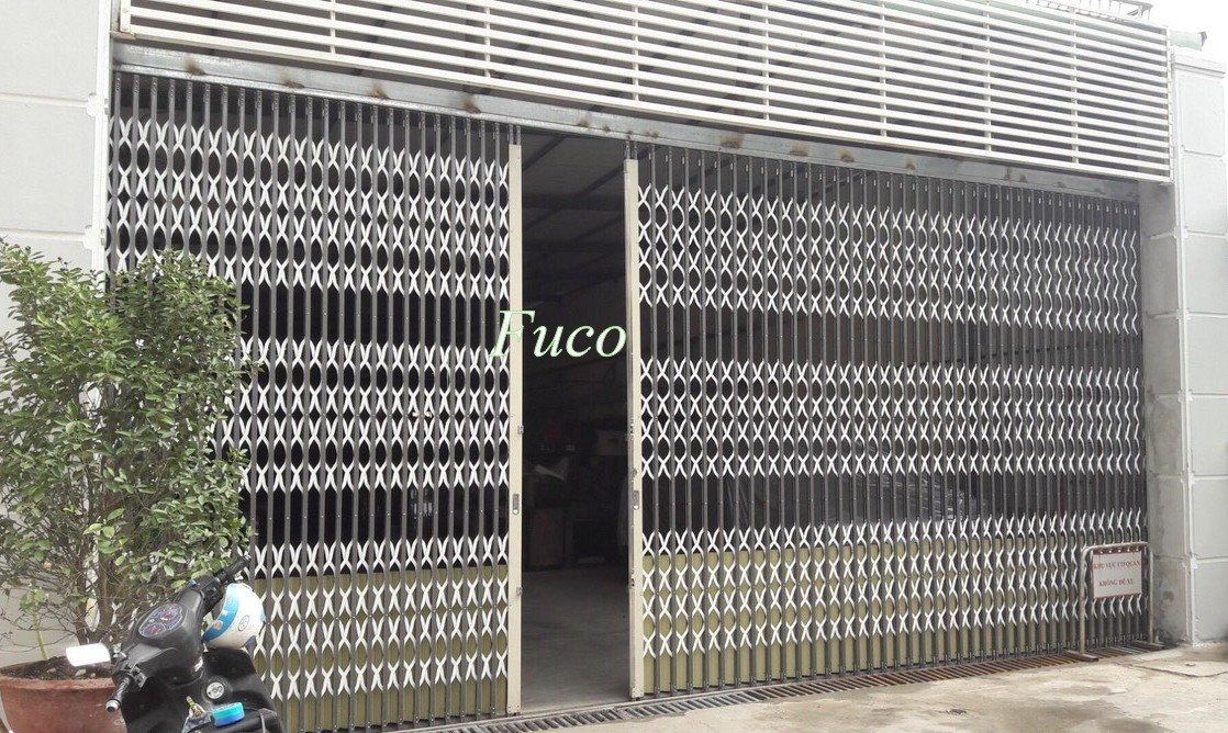 Cửa xếp Đài Loan không lá chắn