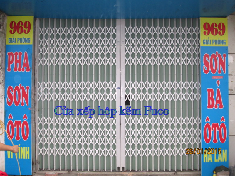 Báo giá cửa xếp Hộp Kẽm tại Hà Nội 