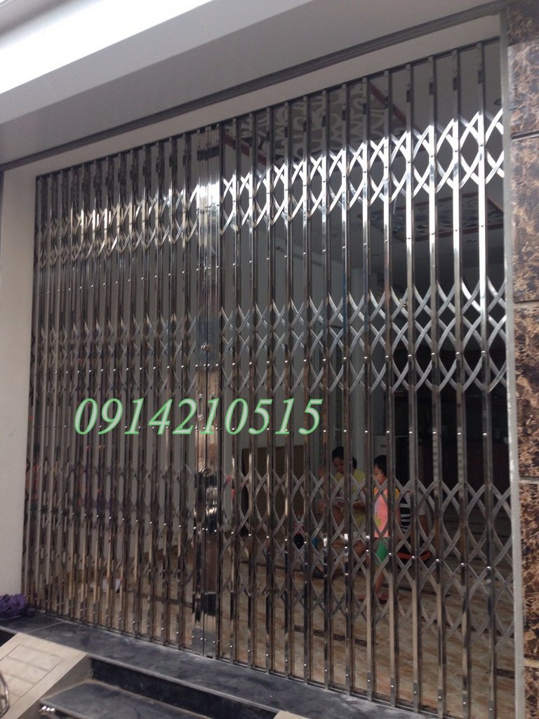 Cửa xếp INOX Hộp 201