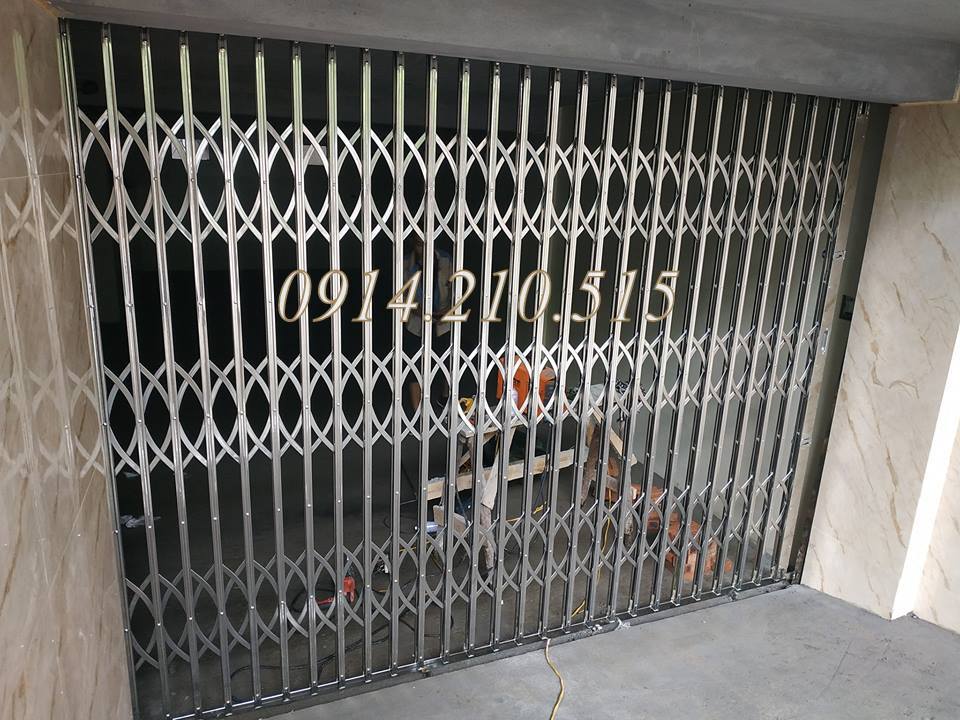 Cửa xếp INOX Đài Loan không lá