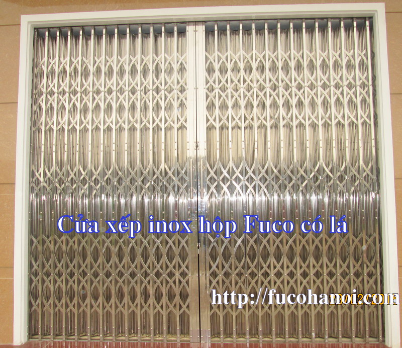 Cửa xếp INOX 201 hộp 20x20 