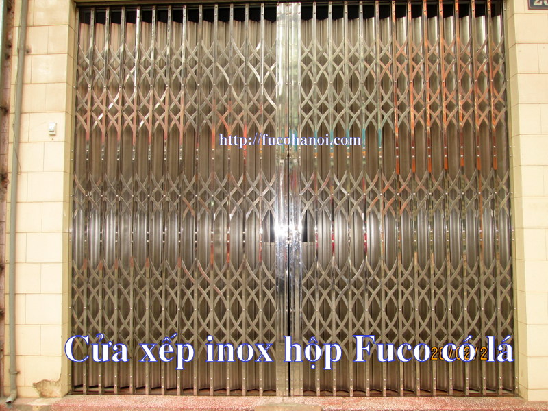Cửa xếp Fuco, cửa xếp đai loan, cửa xếp inox, cửa xếp