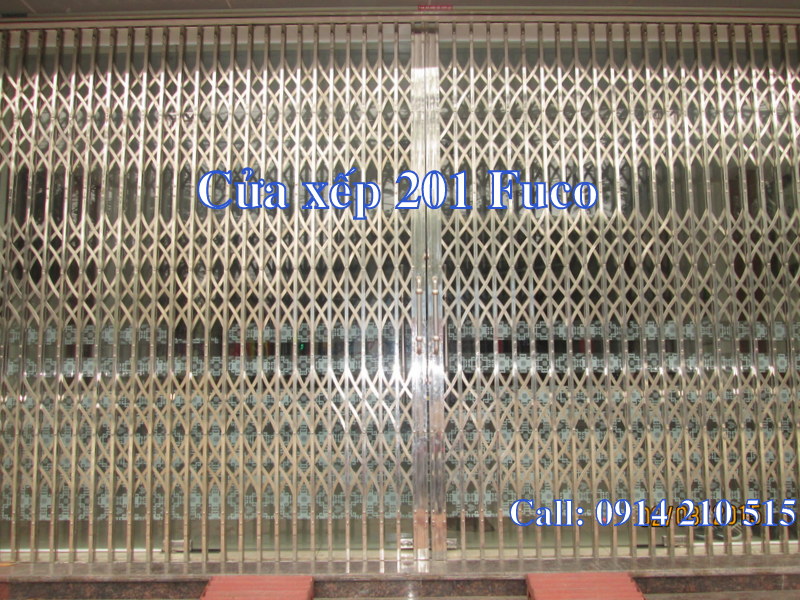 Cửa xếp Hà Nội, cửa xếp inox, cửa cuốn song ngang