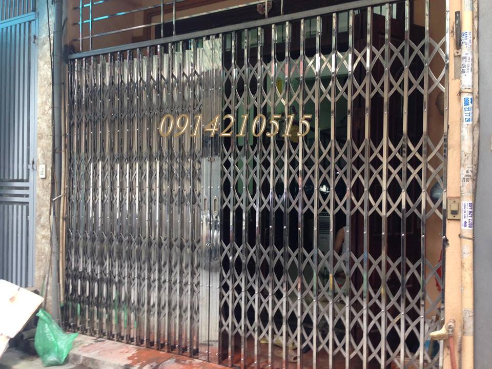 kích thước cửa xếp inox