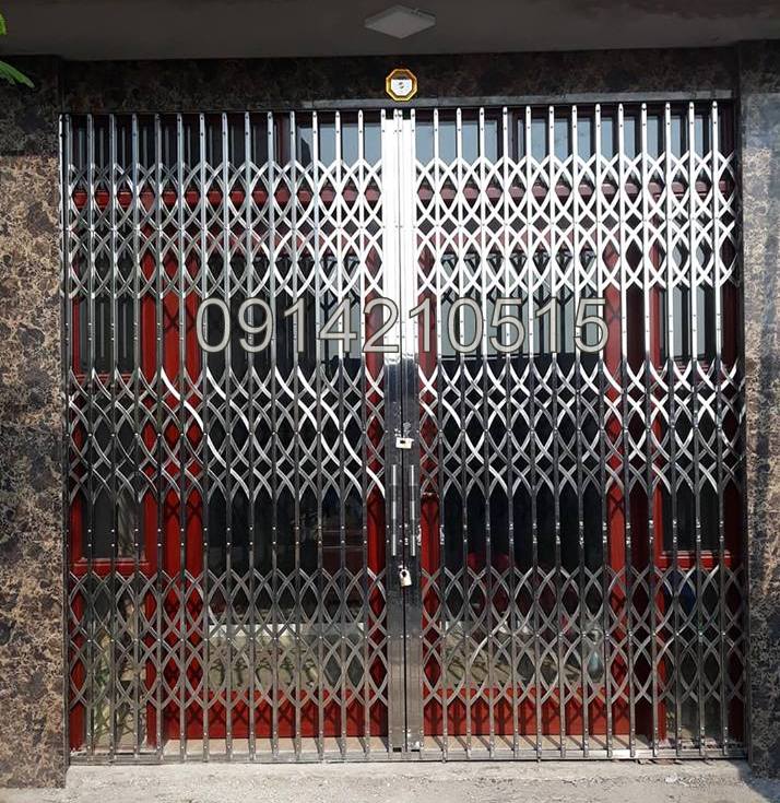Các kiểu cửa xếp inox, thông số cửa xếp, kích thước cửa xếp