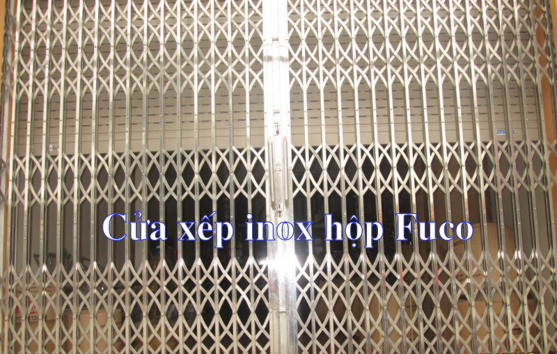 Cửa xếp INOX Hộp 304, Đây là loại cửa xếp cao cấp nhất hiện nay
