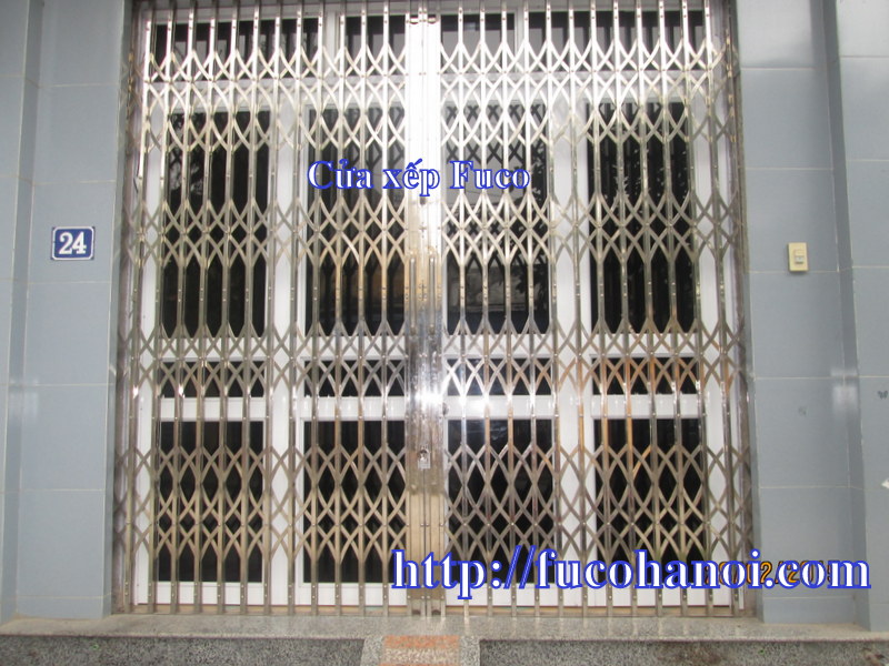 ẫu cửa xếp INOX, cua xep, cua xep inox, cua xep fuco, cua xep inox hop
