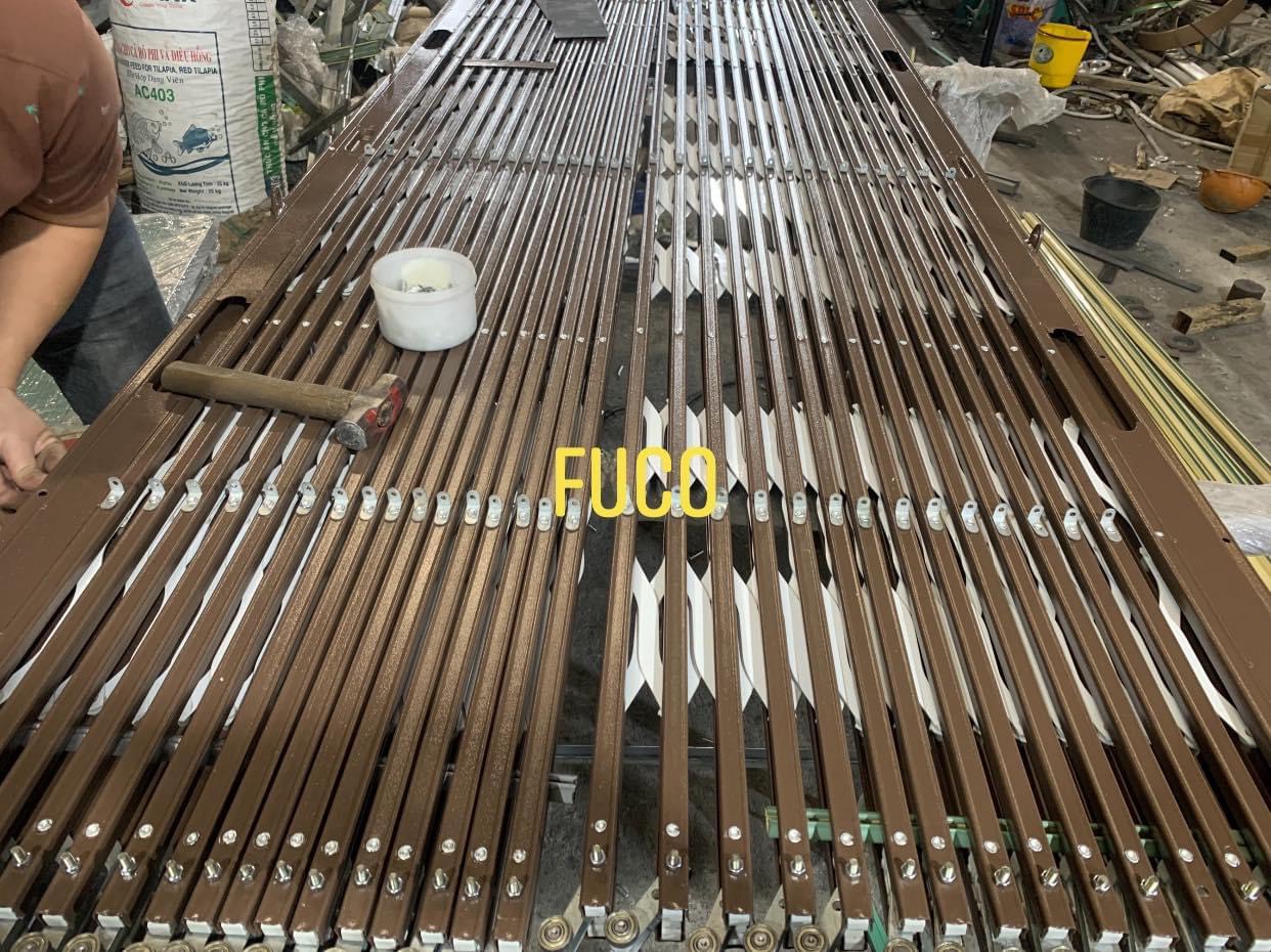 Cửa sắt xếp kéo sơn tĩnh điện