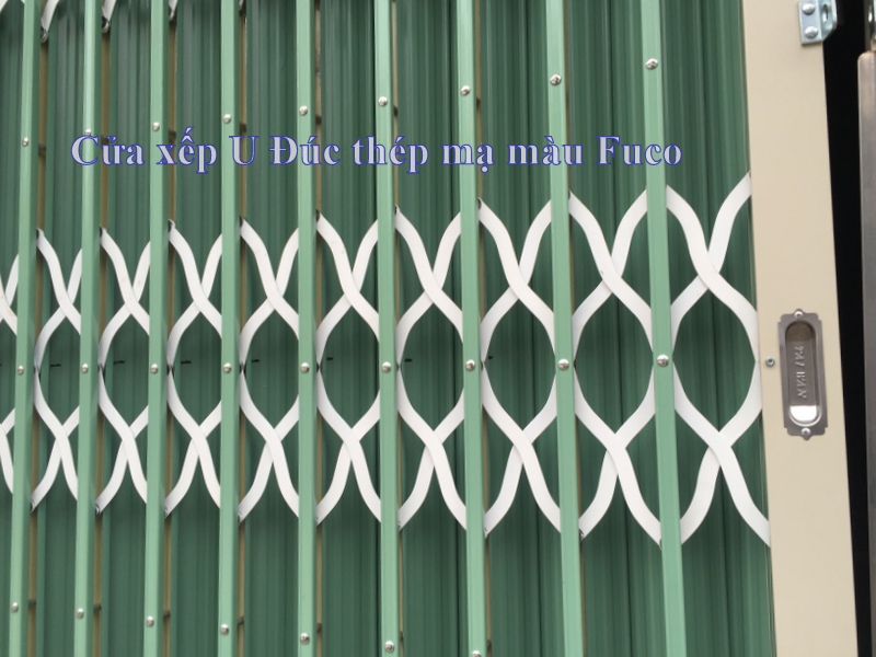 Cửa xếp U Đúc thép mạ màu