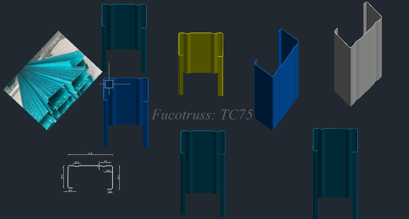 Xà gồ, cầu phong thanh kèo nhẹ TC75