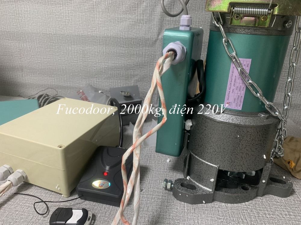 Báo giá Motor cửa cuốn, motor cửa cuốn công suất lớn 2000kg, điện 1P, cao cấp