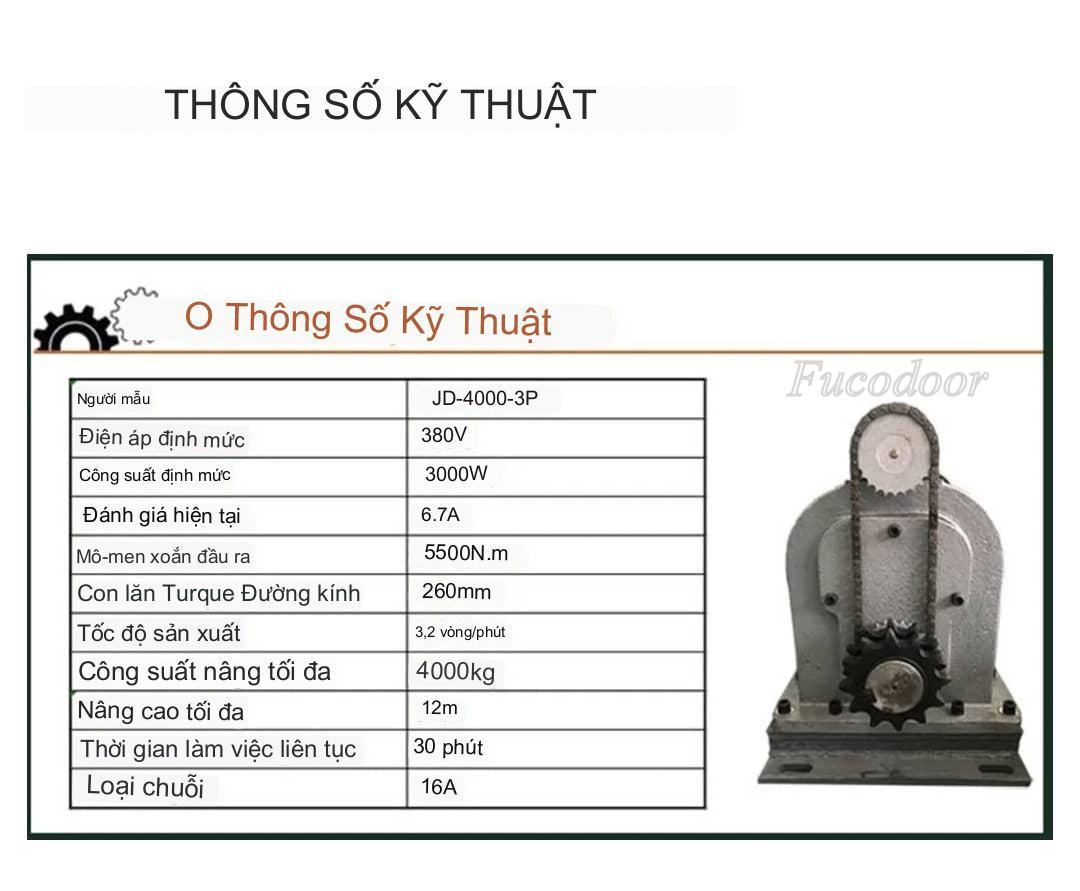Mô tơ, động cơ cửa cuốn 4000kg, Motor, rolling door motor 4000kg