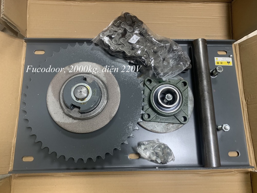Báo giá Motor cửa cuốn, motor cửa cuốn công suất lớn 2000kg, điện 1P