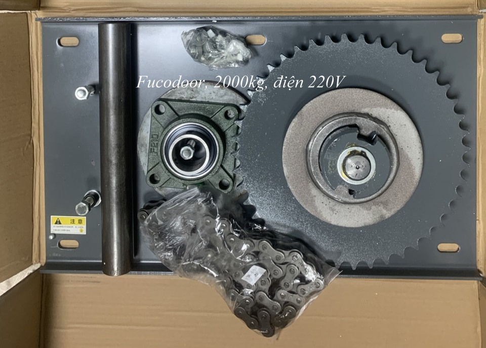 Báo giá Motor cửa cuốn, motor cửa cuốn công suất lớn 2000kg, điện 1P