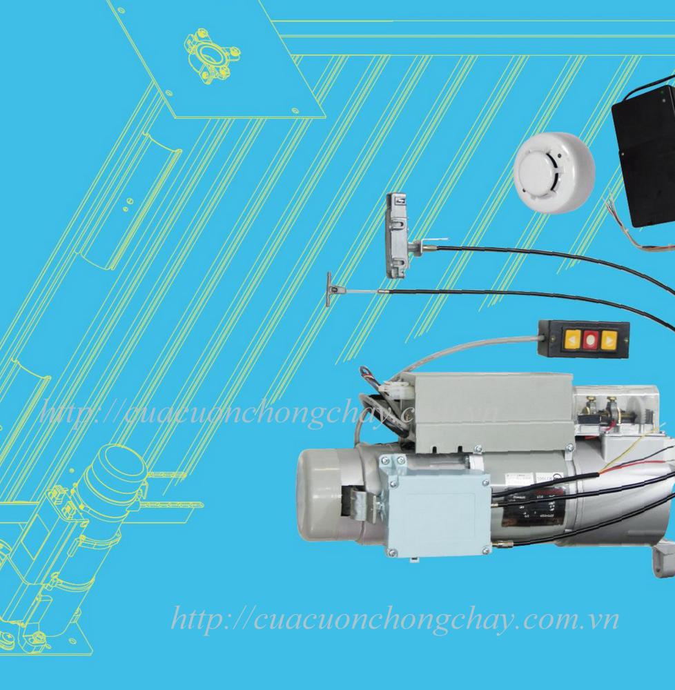 Motor cửa cuốn chống cháy