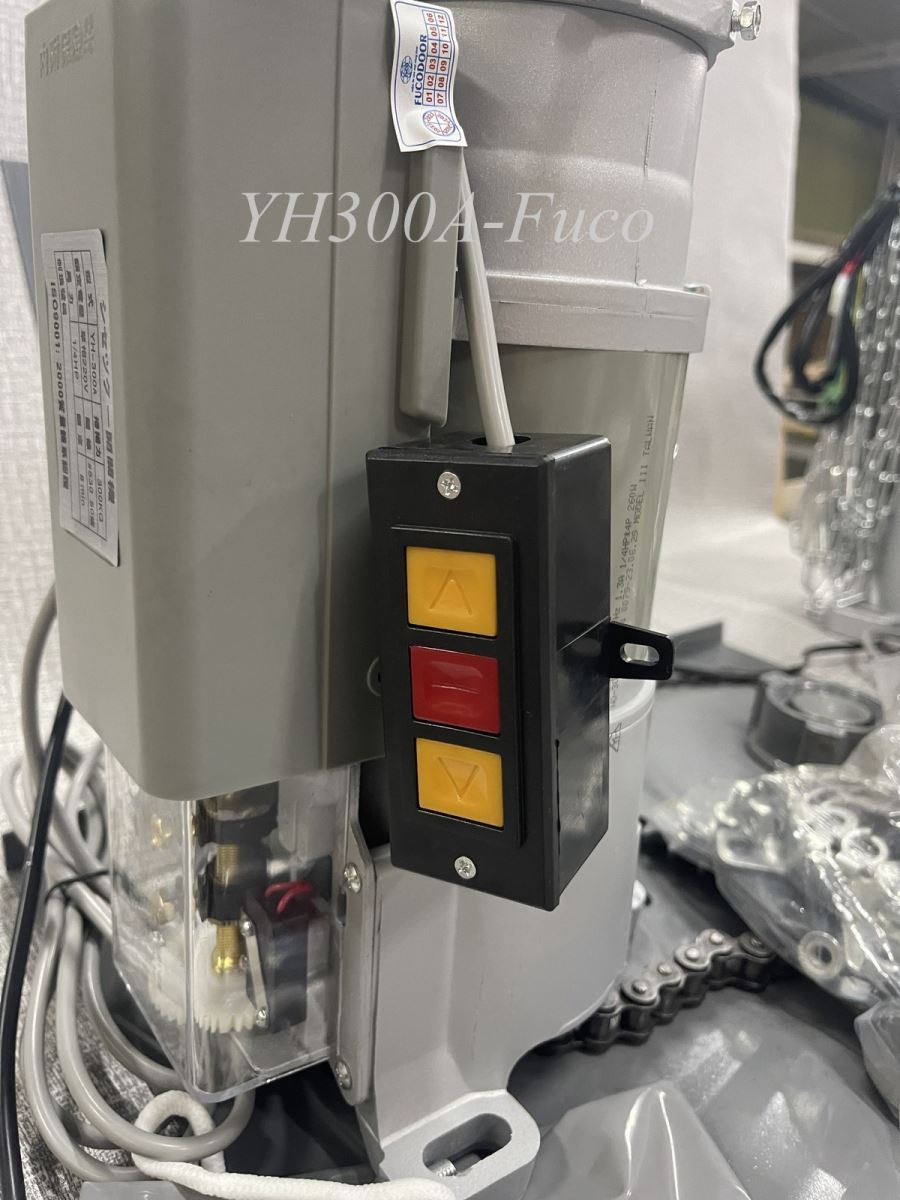 Bộ tời cửa cuốn YH 300kg được sản xuất tại china, công nghệ taiwan