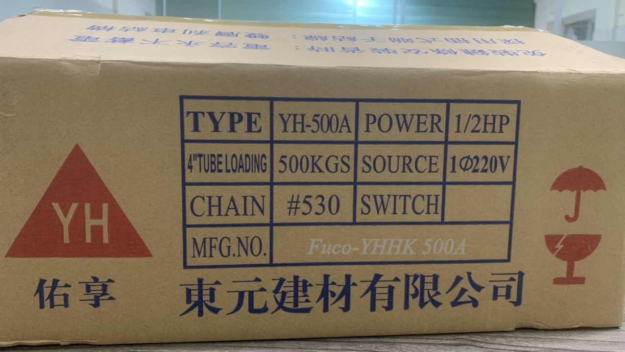 Motor YH500A, loại dây đồng nhập khẩu Fucodoor