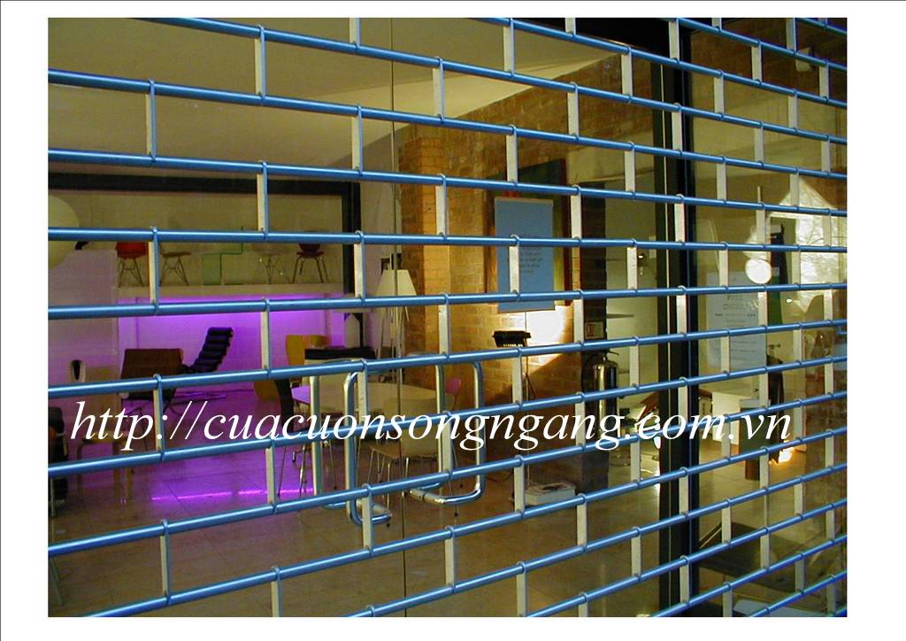 Cửa cuốn song ngang ống lồng ống Inox 