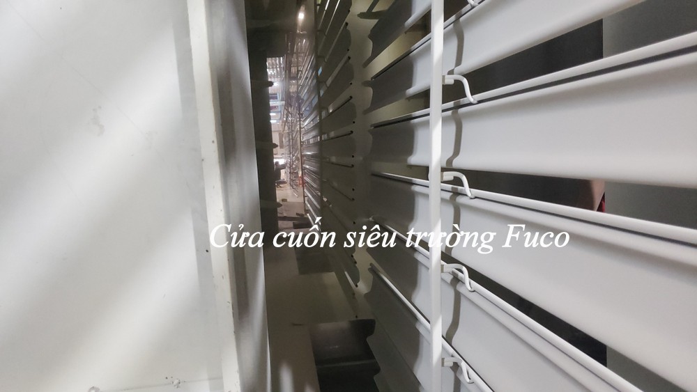 Cửa cuốn siêu trường, nhà xưởng Fuco có loại cửa cuốn thép