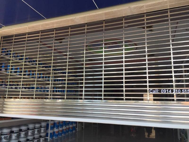 Cửa cuốn Song Ngang( Siêu thoáng) hộp vuông 20×20 