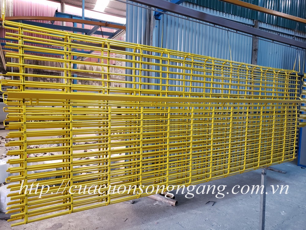 Cửa cuốn Song Ngang sơn tĩnh điện, cửa cuốn ngang