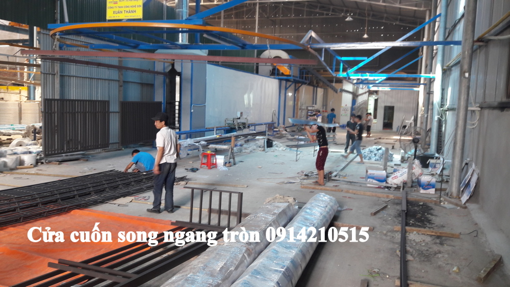 Cửa cuốn song ngang sơn tĩnh điện, cửa cuốn song ngang ống tròn phì 19, cửa cuốn song ngang hộp vuông 20x20, các loại cửa cuốn song ngang