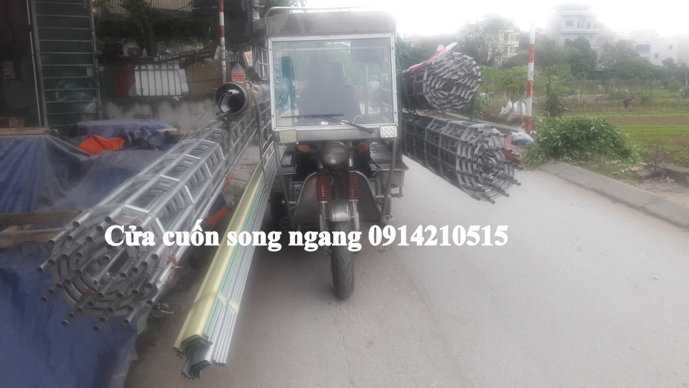 Cửa cuốn song ngang sơn tĩnh điện, cửa cuốn trượt ngang