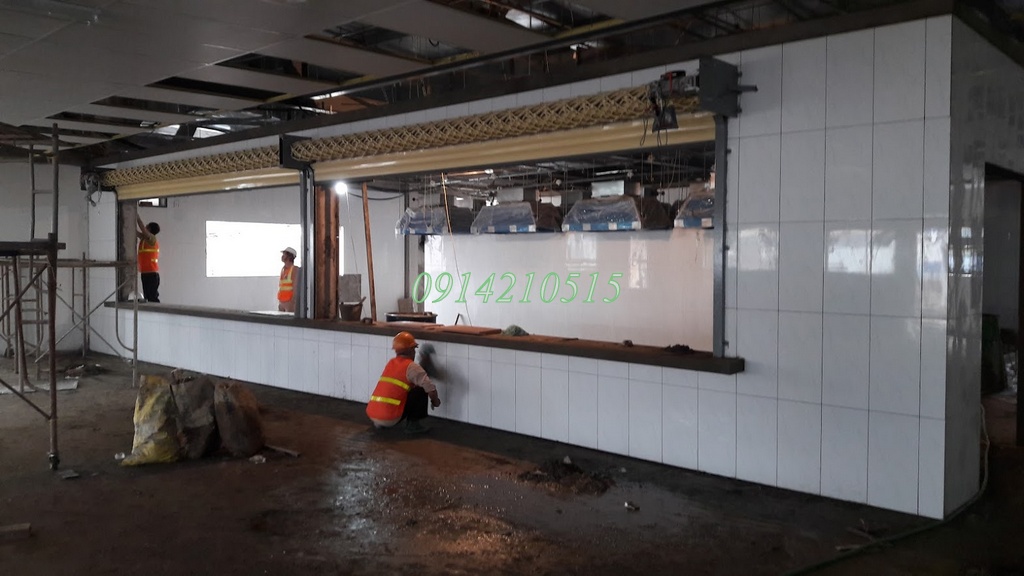   Cửa cuốn Mắt lưới sơn tĩnh điện