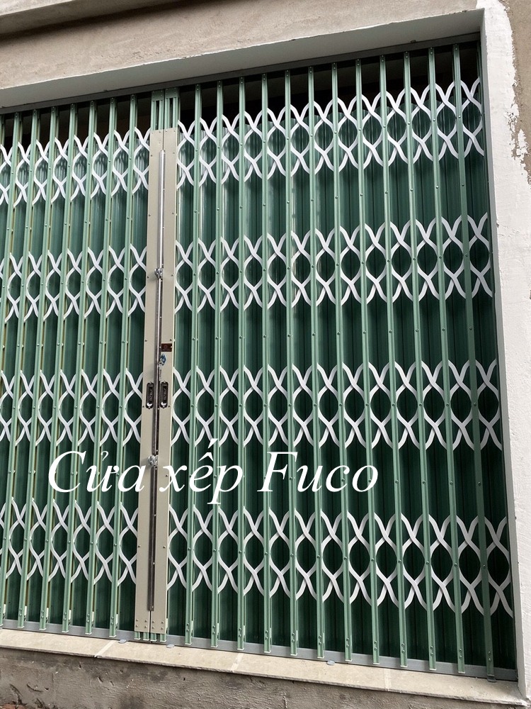 cửa xếp đài loan nan chéo đặc, cửa xếp có lá, cửa xếp không lá