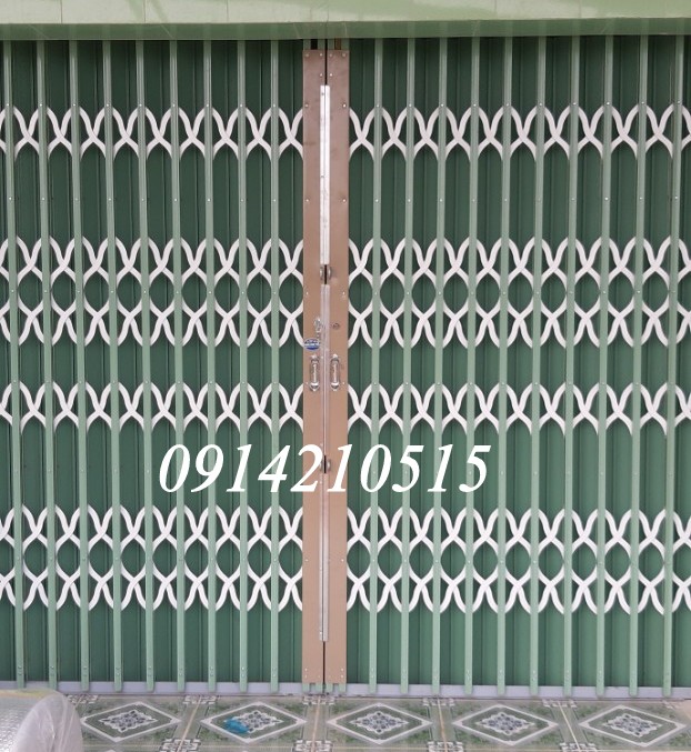 cửa xếp đài loan nan chéo đặc, cửa xếp có lá, cửa xếp không lá